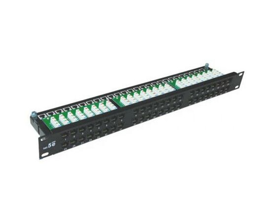 Патч-панель Hypernet 19" 48хRJ-45 UTP, cat. 5е с держателем кабеля (PP-KUTP48-1U)