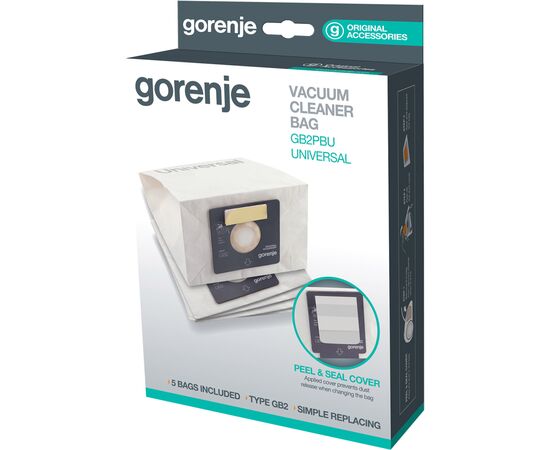 Мешок для пылесоса Gorenje GB2, изображение 4 Мешок для пылесоса Gorenje GB2, изображение 4