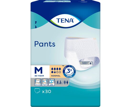 Подгузники для взрослых Tena Pants Normal Medium 30 шт (7322541150611), изображение 2 Подгузники для взрослых Tena Pants Normal Medium 30 шт (7322541150611), изображение 2