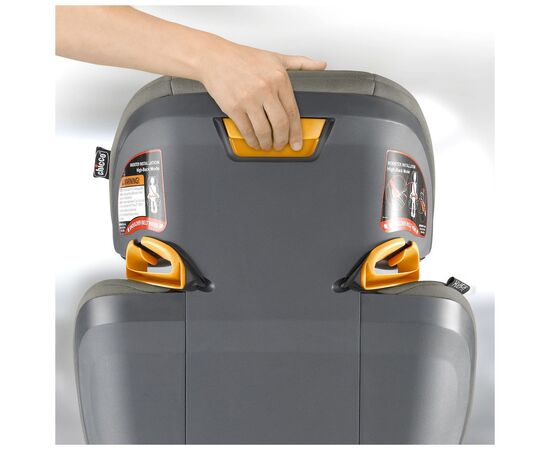 Автокресло Chicco KidFit группа 2/3 Черно-серое (79014.57.07), изображение 5 Автокресло Chicco KidFit группа 2/3 Черно-серое (79014.57.07), изображение 5