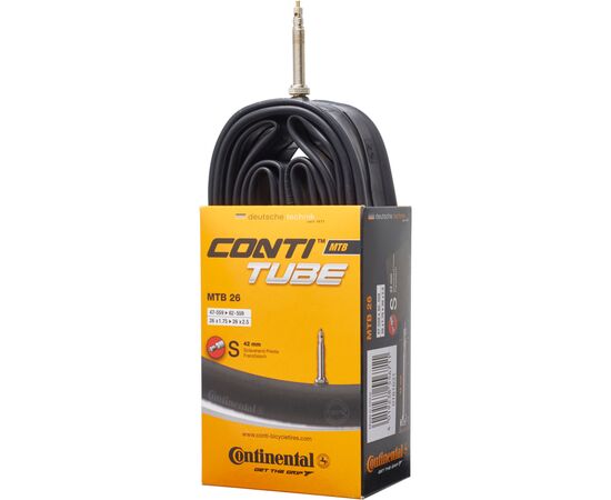 Велосипедная камера Continental MTB 26"x1.75-2.5 47-559 / 62-559 RE PR42mm (181631), изображение 2 Велосипедная камера Continental MTB 26"x1.75-2.5 47-559 / 62-559 RE PR42mm (181631), изображение 2