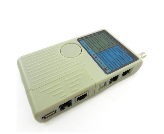Тестер кабельний RJ-45/RJ-12/RJ-11/BNC/USB Merlion (NT-T040)