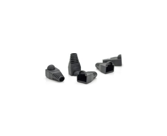 Колпачок коннектора RJ-45 Black Cat.5/Cat.6 (100 шт/уп.) Merlion (CPRJ45ML-BK-CAT5/6)