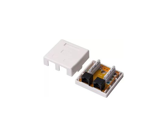 Компьютерная розетка RJ45x2 UTP cat.5e Kingda (KD-WP6035-C5e), изображение 2 Компьютерная розетка RJ45x2 UTP cat.5e Kingda (KD-WP6035-C5e), изображение 2