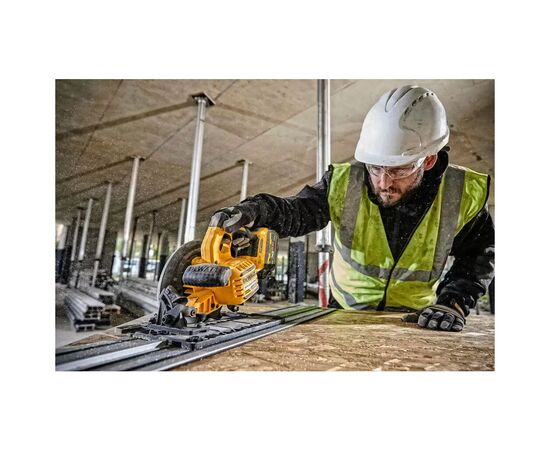 Дисковая пила DeWALT 54В XR FLEXVOLT Li-lon диск 190х30 мм, 2x3Ah, 3.7 кг, кейс TSTAK (DCS579X2), изображение 6 Дисковая пила DeWALT 54В XR FLEXVOLT Li-lon диск 190х30 мм, 2x3Ah, 3.7 кг, кейс TSTAK (DCS579X2), изображение 6