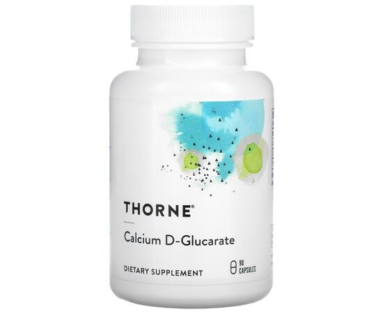 Витаминно-минеральный комплекс Thorne Research D-глюкарат кальция, 500 мг, Calcium D-Glucarate, 90 капсул (THR-28002)