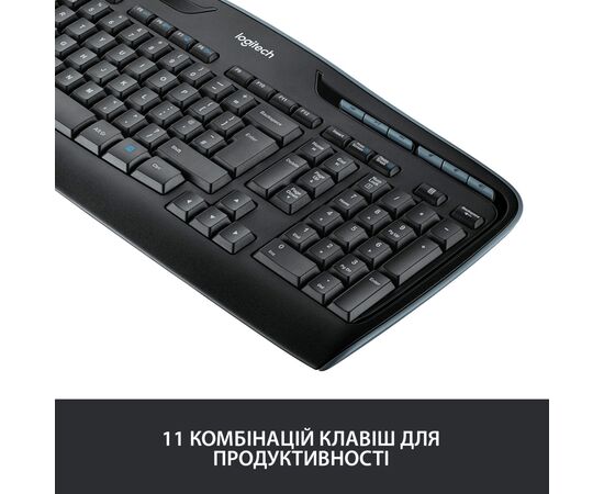 Комплект Logitech Wireless Desktop MK330 (920-003995), зображення 3 Комплект Logitech Wireless Desktop MK330 (920-003995), зображення 3