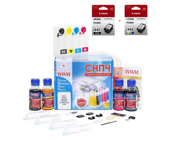 СБПЧ WWM Canon Pixma MG2440/MG2540 + Bk445/CL446 (IS.0131set)