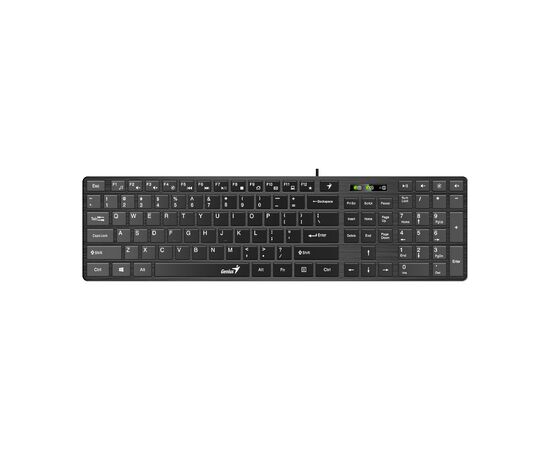 Клавиатура Genius SlimStar 126 USB Black Ukr (31310017407)