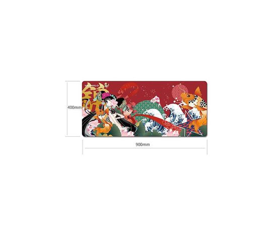 Коврик для мышки Varmilo Peony Desk Mat XL (ZDB008-01), изображение 7 Коврик для мышки Varmilo Peony Desk Mat XL (ZDB008-01), изображение 7