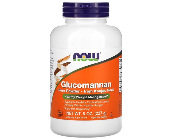 Травы Now Foods Глюкоманнан, Glucomannan, 227 г (NOW-06513)