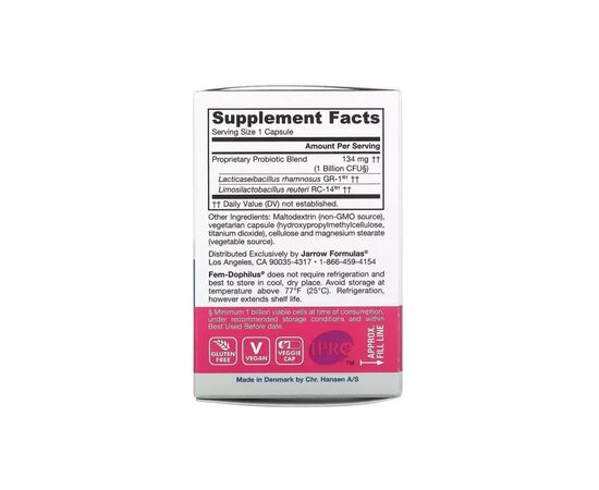 Пробиотики Jarrow Formulas Пробиотики Для Женщин, Женский дофилус, 1 млрд КОЕ, Women's (JRW-03041), изображение 2 Пробиотики Jarrow Formulas Пробиотики Для Женщин, Женский дофилус, 1 млрд КОЕ, Women's (JRW-03041), изображение 2