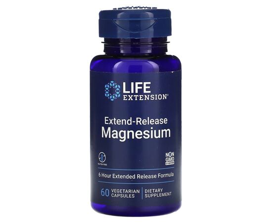 Минералы Life Extension Магний пролонгированного действия, Extend-Release Magnesium, 60 ве (LEX-21076)