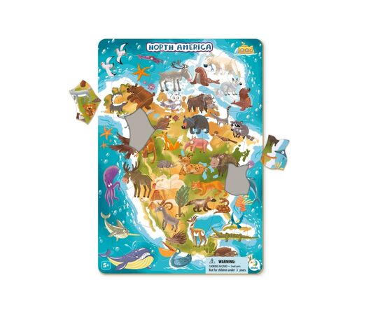Пазл DoDo с рамкой Северная Америка (R300177), изображение 2 Пазл DoDo с рамкой Северная Америка (R300177), изображение 2