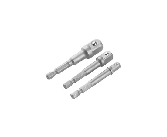Адаптер для инструмента Tolsen комплект 1/4 ",3/8" x65мм 1/2 "x70мм, 3 шт (77864)