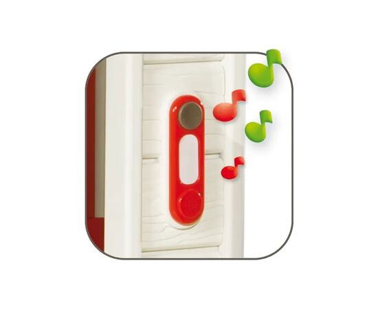 Игровой домик Smoby с дверным звонком столиком и забором (810203), изображение 4 Игровой домик Smoby с дверным звонком столиком и забором (810203), изображение 4