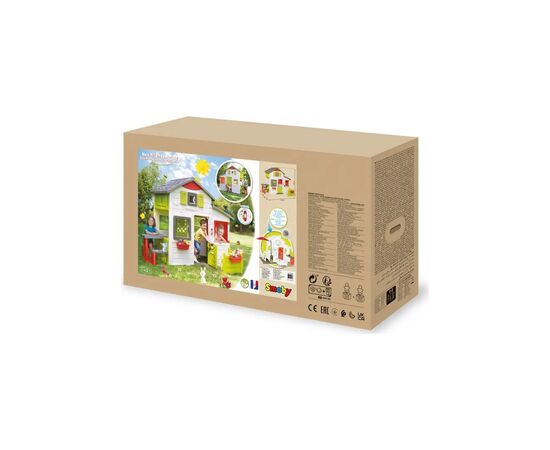Игровой домик Smoby с дверным звонком столиком и забором (810203), изображение 8 Игровой домик Smoby с дверным звонком столиком и забором (810203), изображение 8