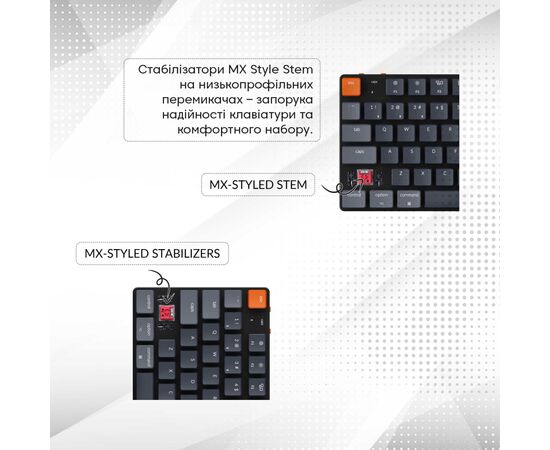 Клавіатура Keychron K1SE 87 Key Gateron Blue RGB Wireless UA Black (K1SEH2_KEYCHRON), зображення 7 Клавіатура Keychron K1SE 87 Key Gateron Blue RGB Wireless UA Black (K1SEH2_KEYCHRON), зображення 7