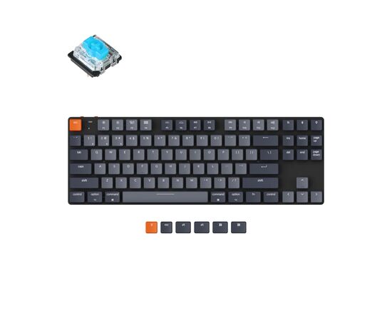 Клавиатура Keychron K1SE 87 Key Gateron Blue RGB Wireless UA Black (K1SEH2_KEYCHRON)