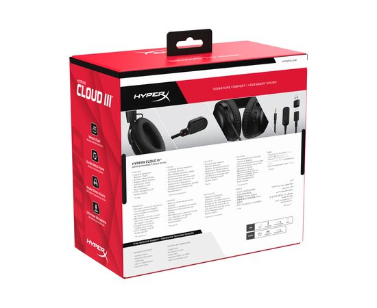 Наушники HyperX Cloud III Black (727A8AA), изображение 10 Наушники HyperX Cloud III Black (727A8AA), изображение 10