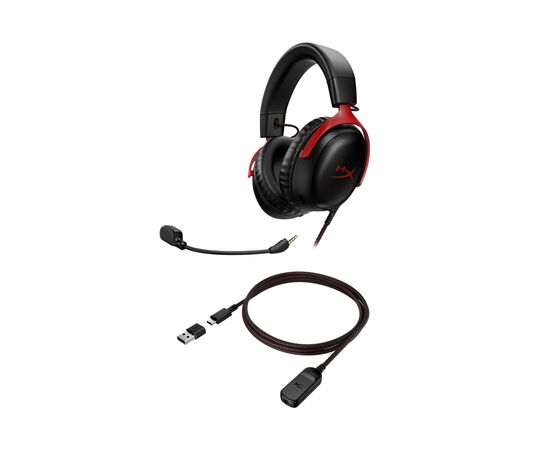 Наушники HyperX Cloud III Black-Red (727A9AA), изображение 7 Наушники HyperX Cloud III Black-Red (727A9AA), изображение 7