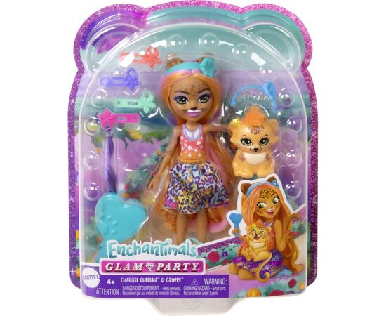 Кукла Enchantimals Гламурные прически Гепарда Чериш (HNV30), изображение 5 Кукла Enchantimals Гламурные прически Гепарда Чериш (HNV30), изображение 5