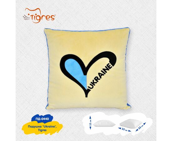 Мягкая игрушка Tigres Подушка Ukraine (ПД-0440), изображение 3 Мягкая игрушка Tigres Подушка Ukraine (ПД-0440), изображение 3