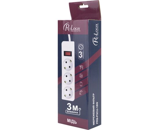 Сетевой фильтр питания ProLogix PRS-P3CU-30W, изображение 3 Сетевой фильтр питания ProLogix PRS-P3CU-30W, изображение 3