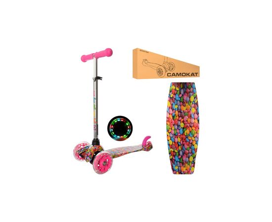 Самокат iTrike Mini Pink (3-013-4-F-P pink), изображение 2 Самокат iTrike Mini Pink (3-013-4-F-P pink), изображение 2