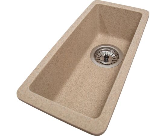 Мийка кухонна ROMZHA Mira U-160 Piesok (301) (RO43412), зображення 2 Мийка кухонна ROMZHA Mira U-160 Piesok (301) (RO43412), зображення 2