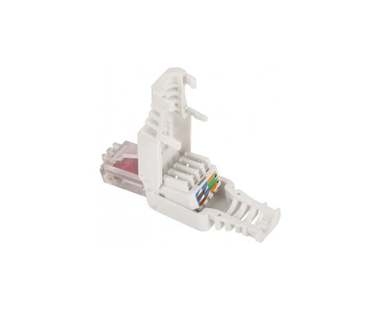 Конектор RJ45 cat.6 UTP 8P8C, безінструментальний, 1шт Kingda (KD-PGU8054-C6), зображення 2 Конектор RJ45 cat.6 UTP 8P8C, безінструментальний, 1шт Kingda (KD-PGU8054-C6), зображення 2