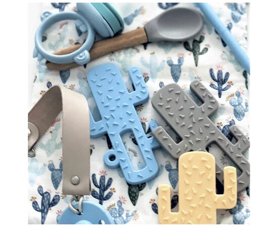 Прорезыватель MinikOiOi Cactus - Aqua Green (101090001), изображение 3 Прорезыватель MinikOiOi Cactus - Aqua Green (101090001), изображение 3