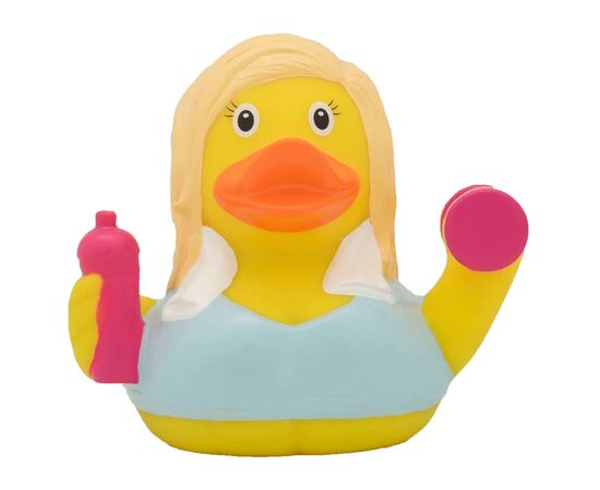 Игрушка для ванной LiLaLu Утка Фитнес девушка (L1279), изображение 2 Игрушка для ванной LiLaLu Утка Фитнес девушка (L1279), изображение 2