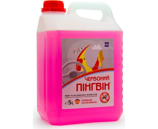 Омыватель автомобильный VERYLUBE Красный пингвин ЛЕТО 5 л без лейки (XB 50012 XB 50014)