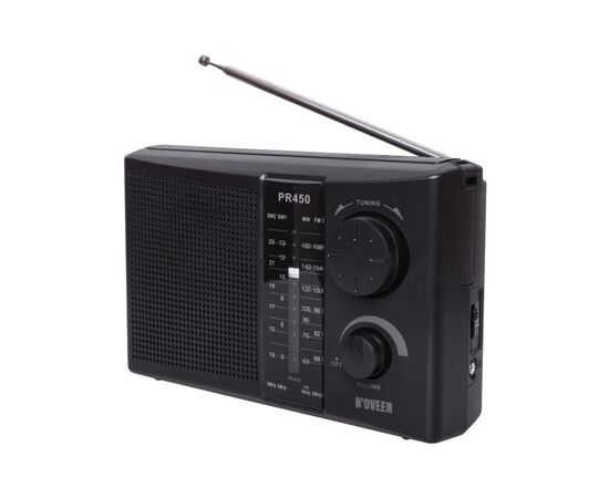 Портативный радиоприемник N'oveen PR450 Black (RL070857), изображение 2 Портативный радиоприемник N'oveen PR450 Black (RL070857), изображение 2