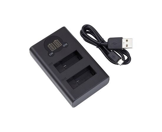 Зарядное устройство для фото PowerPlant GoPro DL-AHDBT901 with display 2 slots (CH980352), изображение 2 Зарядное устройство для фото PowerPlant GoPro DL-AHDBT901 with display 2 slots (CH980352), изображение 2