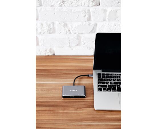 Концентратор Canyon 8-in-1 USB-C (CNS-TDS14), изображение 3 Концентратор Canyon 8-in-1 USB-C (CNS-TDS14), изображение 3