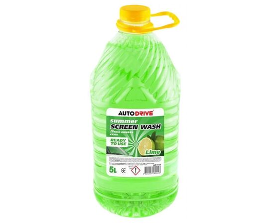 Омыватель автомобильный AUTO DRIVE Summer Screen Wash Lime PET 5л (AD0135)