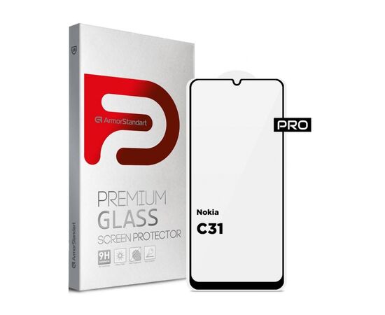 Стекло защитное Armorstandart Pro Nokia C31 Black (ARM64946)