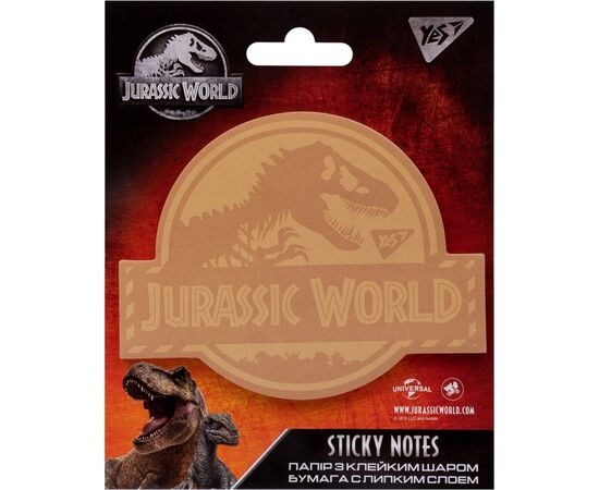 Папір для нотаток Yes з клейким шаром JURASSIC WORLD.Dangerous Dino, 40 аркушів (170264)
