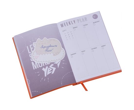 Бумага для заметок Yes с клейким слоем фигурная PUSHEEN.Lazy Cat, 40 листов (170275), изображение 2