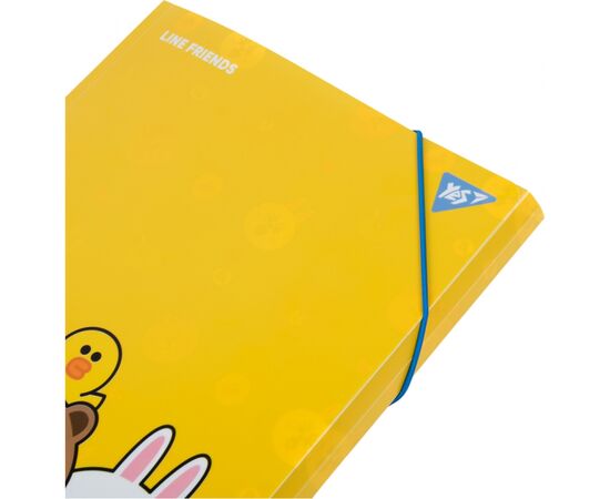 Папка на резинках Yes A4 Line Friends (492098), изображение 3 Папка на резинках Yes A4 Line Friends (492098), изображение 3