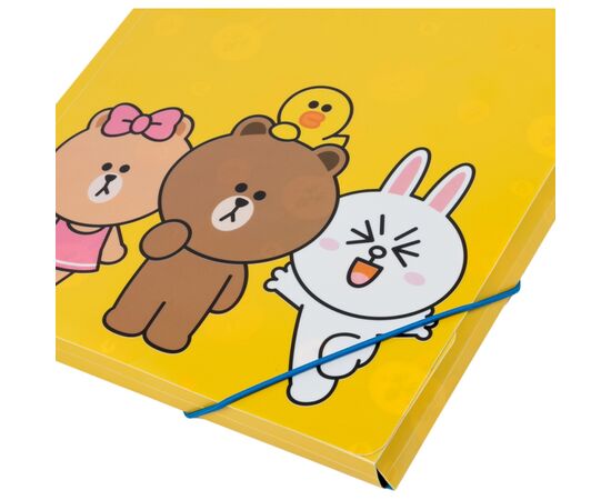 Папка на резинках Yes A4 Line Friends (492098), изображение 4 Папка на резинках Yes A4 Line Friends (492098), изображение 4