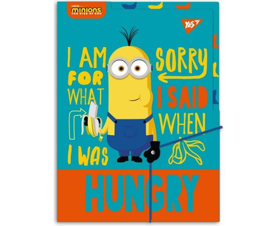 Папка на резинках Yes A4 з трьома роздільниками Minions (492101)