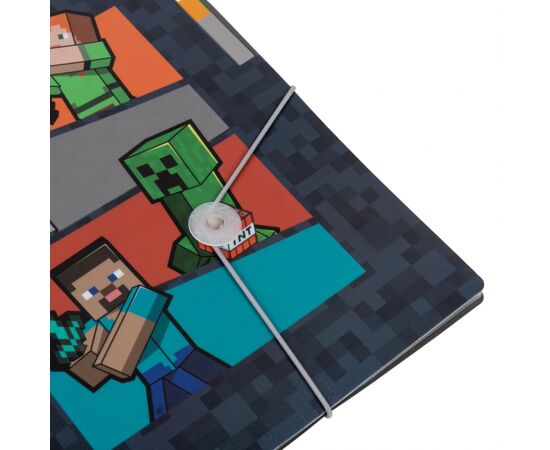 Папка на резинках Yes A4 с тремя разделителями Minecraft (492112), изображение 2 Папка на резинках Yes A4 с тремя разделителями Minecraft (492112), изображение 2