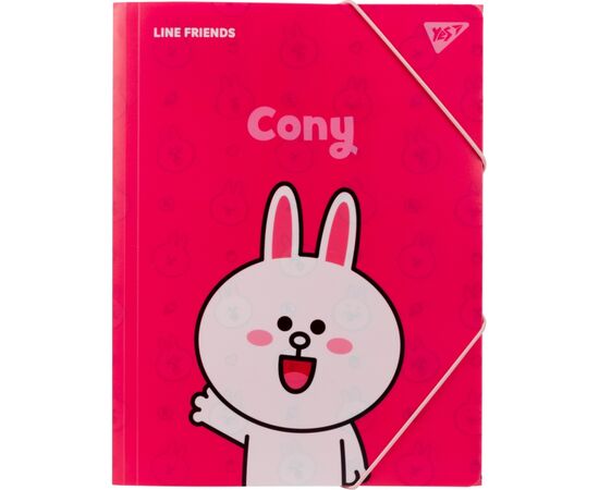 Папка на резинках Yes A4 Line Friends Cony (492097)