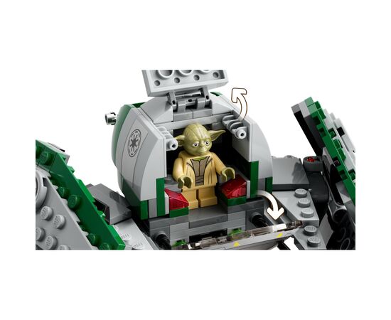 Конструктор LEGO Star Wars Джедайський винищувач Йоди 253 деталі (75360), зображення 4 Конструктор LEGO Star Wars Джедайський винищувач Йоди 253 деталі (75360), зображення 4
