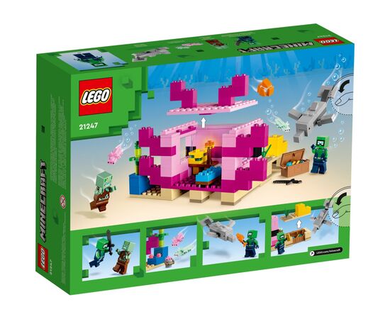 Конструктор LEGO Minecraft Дім-Аксолотль 242 деталі 242 деталі (21247), зображення 9 Конструктор LEGO Minecraft Дім-Аксолотль 242 деталі 242 деталі (21247), зображення 9