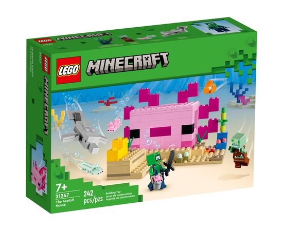 Конструктор LEGO Minecraft Дом-Аксолотль 242 детали (21247)