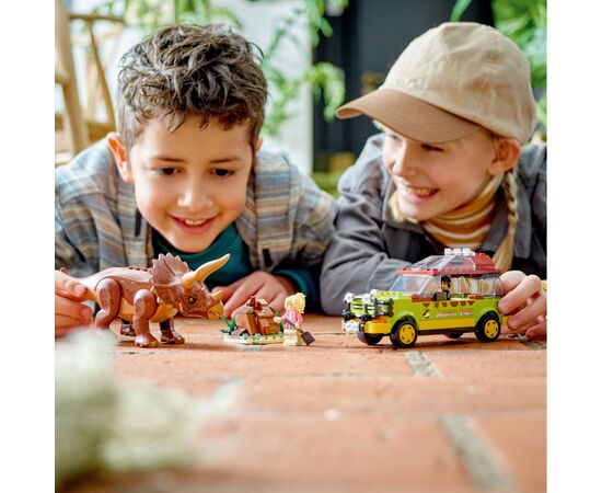 Конструктор LEGO Jurassic World Дослідження трицератопсів 281 деталі (76959), зображення 7 Конструктор LEGO Jurassic World Дослідження трицератопсів 281 деталі (76959), зображення 7